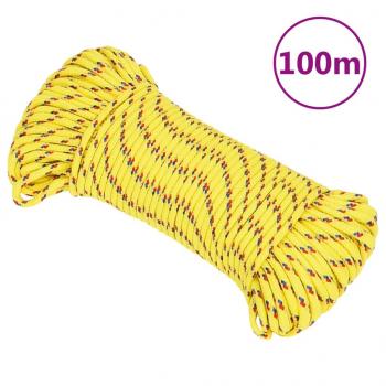 ARDEBO.de - Bootsseil Gelb 5 mm 100 m Polypropylen