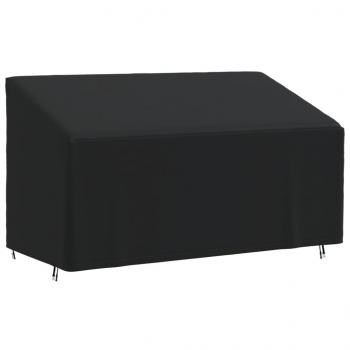 ARDEBO.de - Abdeckung für 3-Sitzer-Bank Schwarz 175x85x68/94 cm 420D Oxford