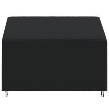 Abdeckung für 2-Sitzer-Bank Schwarz 134x70x65/94 cm 420D Oxford