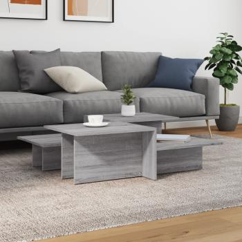 ARDEBO.de - Couchtische 2 Stk. Grau Sonoma Holzwerkstoff