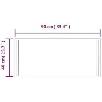 LED-Badspiegel 40x90 cm