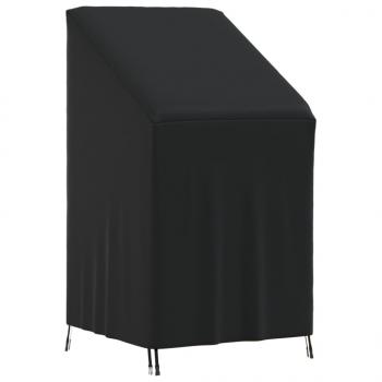 ARDEBO.de - Abdeckung für Gartenstühle Schwarz 70x70x85/125 cm 420D Oxford