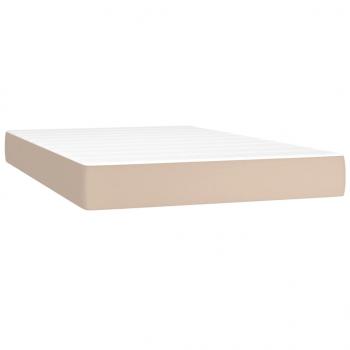 Boxspringbett mit Matratze & LED Cappuccino-Braun 120x200cm