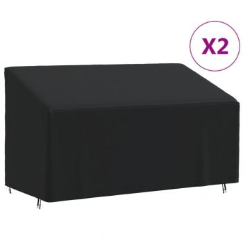 ARDEBO.de - Abdeckungen für 3-Sitzer-Bank 2 Stk. 175x85x68/94cm 420D Oxford