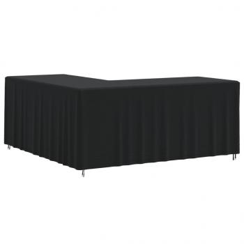 Gartensofa-Abdeckungen 2 Stk. L-Form 215x215x80 cm 420D Oxford