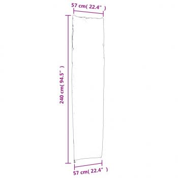 Sonnenschirm-Schutzhüllen 2 Stk. 240x57/57cm 420D Oxford-Gewebe