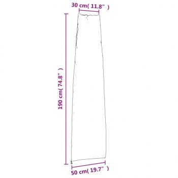 Sonnenschirm-Schutzhüllen 2 Stk. 190x50/30cm 420D Oxford-Gewebe