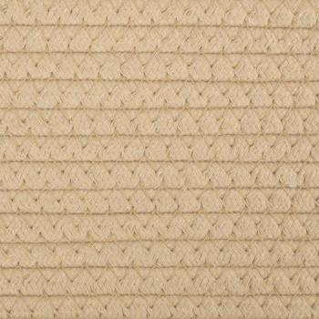 Aufbewahrungskörbe 2 Stk. Beige und Weiß Ø28x28 cm Baumwolle