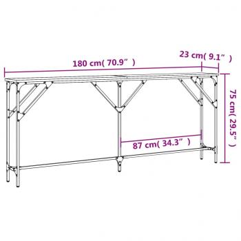 Konsolentisch Sonoma-Eiche 180x23x75 cm Holzwerkstoff