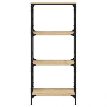 Bücherregal 4 Böden Sonoma-Eiche 59x35x132 cm Holzwerkstoff