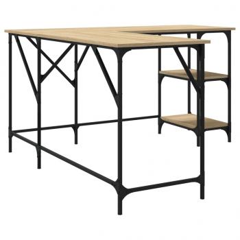 Schreibtisch Sonoma-Eiche 139x139x75 cm Holzwerkstoff