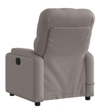 Massagesessel Taupe Stoff