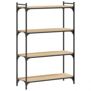 Bücherregal 4 Böden Sonoma-Eiche 80x30x120 cm Holzwerkstoff