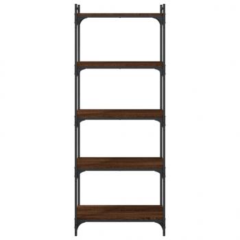 Bücherregal 5 Böden Braun Eiche-Optik 60x30x154cm Holzwerkstoff