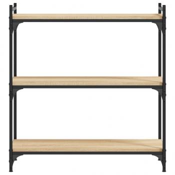 Bücherregal 3 Böden Sonoma-Eiche 80x30x86 cm Holzwerkstoff