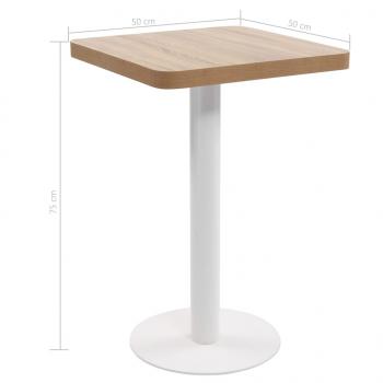 Bistrotisch Hellbraun 50x50 cm MDF