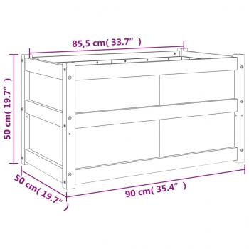 Pflanzkübel 90x50x50 cm Massivholz Douglasie