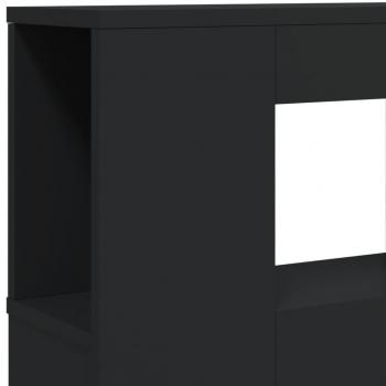 LED-Kopfteil Schwarz 140x18,5x103,5 cm Holzwerkstoff