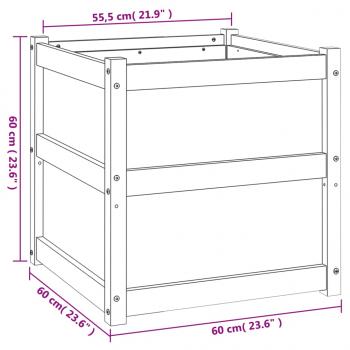 Pflanzkübel 60x60x60 cm Kiefernholz Imprägniert