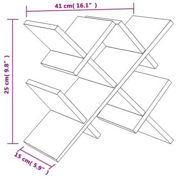 Weinregal für 5 Flaschen 41x15x25 cm Bambus