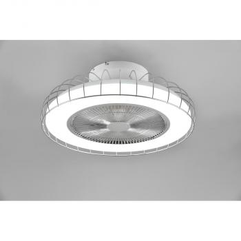 Reality SANDFJORD LED Deckenleuchte mit Ventilator, 1x SMD, 30W, 1x 3420lm, 2700 - 6500K, chrom (R64122106)