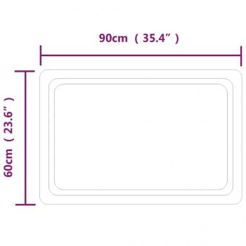 LED-Badspiegel 90x60 cm