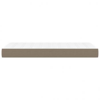 Taschenfederkernmatratze Taupe 100x200x20 cm Stoff