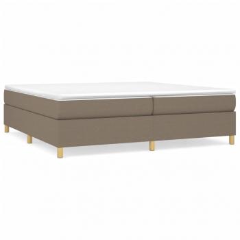 Boxspringbett mit Matratze Taupe 200x200 cm Stoff