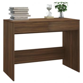 Schreibtisch Braun Eichen-Optik 101x50x76,5 cm Holzwerkstoff