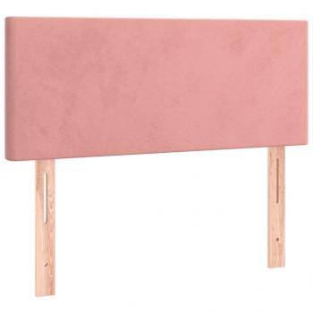 Boxspringbett mit Matratze Rosa 90x190 cm Samt