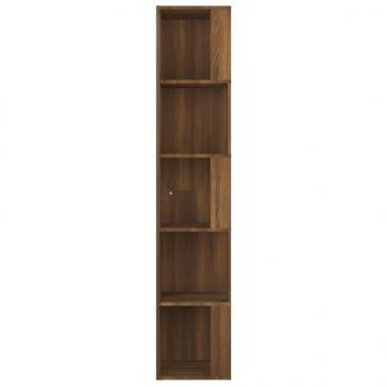 Eckregal Braun Eichen-Optik 33x33x164,5 cm Holzwerkstoff