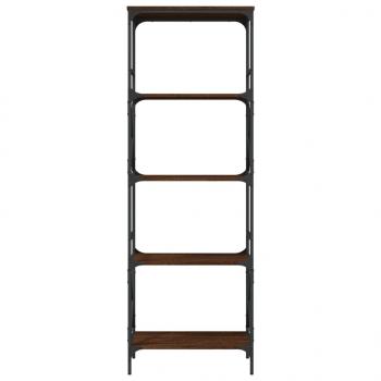 Bücherregal 5 Böden Braun Eiche-Optik 59x35x171cm Holzwerkstoff