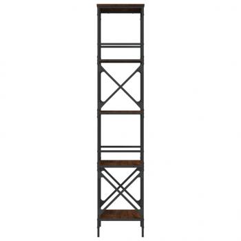 Bücherregal 5 Böden Braun Eiche-Optik 59x35x171cm Holzwerkstoff