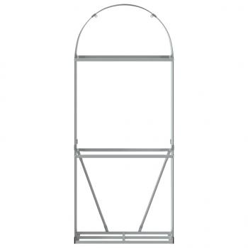 Kaminholzunterstand Braun 80x45x190 cm Verzinkter Stahl