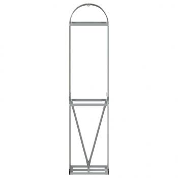 Kaminholzunterstand Braun 40x45x170 cm Verzinkter Stahl