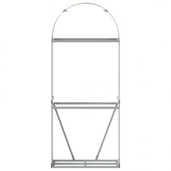 Kaminholzunterstand Hellbraun 80x45x190 cm Verzinkter Stahl