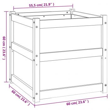 Pflanzkübel 60x60x60 cm Massivholz Douglasie