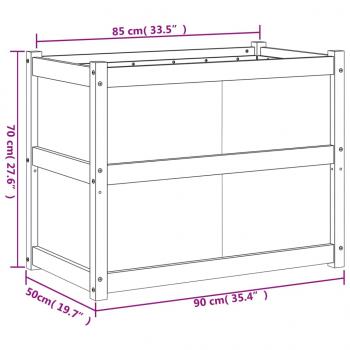 Pflanzkübel 90x50x70 cm Massivholz Douglasie