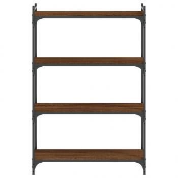 Bücherregal 4 Böden Braun Eiche-Optik 80x30x120cm Holzwerkstoff