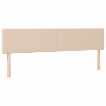 Kopfteile 2 Stk. Cappuccino-Braun 90x5x78/88 cm Kunstleder