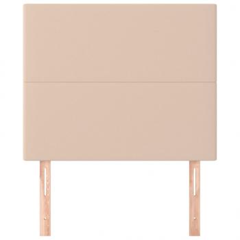 Kopfteile 2 Stk. Cappuccino-Braun 90x5x78/88 cm Kunstleder