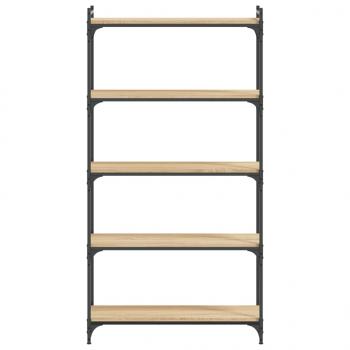 Bücherregal 5 Böden Sonoma-Eiche 80x30x154 cm Holzwerkstoff