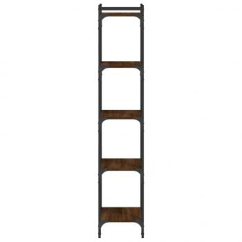 Bücherregal 5 Böden Braun Eiche-Optik 40x30x154cm Holzwerkstoff