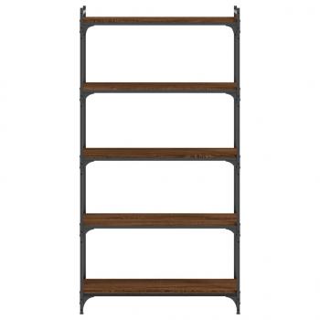 Bücherregal 5 Böden Braun Eiche-Optik 80x30x154cm Holzwerkstoff