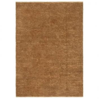 ARDEBO.de - Schlingenteppich Handgefertigt 80x160 cm Jute und Baumwolle