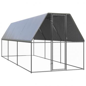 ARDEBO.de - Outdoor-Hühnerkäfig 2x6x2 m Verzinkter Stahl