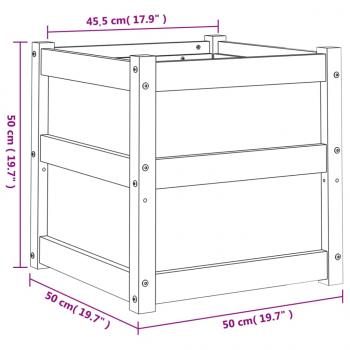 Pflanzkübel 2 Stk. Massivholz Kiefer