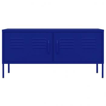 TV-Schrank Marineblau 105x35x50 cm Stahl    