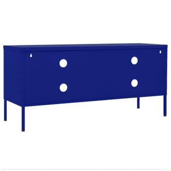 TV-Schrank Marineblau 105x35x50 cm Stahl    