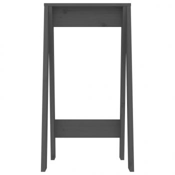 Hocker 2 Stk. Grau 40x40x75 cm Massivholz Kiefer